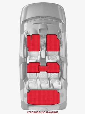 ЭВА коврики «Queen Lux» комплект для Ford Transit (6G)